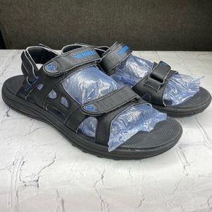 MERRELL Men’s Black Cedrus Air Cushion Sandals Size 11